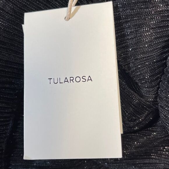 Tularosa Black‎ Sheer Ruffle Mini Dress Boho Romantic Long Sleeve Small NWT - Picture 7 of 12